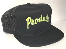 Vintage Producto Trucker Hat Snapback Black Rope Flat Brim