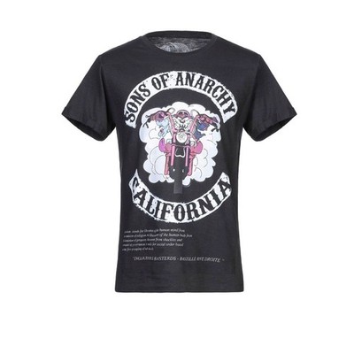 Bastille Rive Droite Sons of Anarchy California Graphic T-Shirt Black Mens