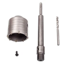 2-1/2" Concrete Hole Saw with SDS Plus Shank 65mm Drill Bit for Brick & Cement