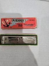 M-Hohner Old Standby Harmonica No. 34B Germany, Vintage