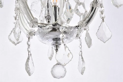 Elegant Lighting Maria Theresa 4 Light Royal Crystal Chandelier - Picture 8 of 9