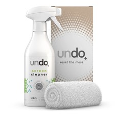 Undo Screen Cleaner Spray (500ml) with Microfibre Cloth for Phone Laptop Monitor