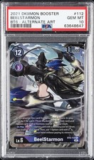 2021 DIGIMON BT06-BOOSTER DOUBLE DIAMOND ALTERNATE ART #112 BEELSTARMON PSA 10