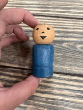Fisher Price Little People Whoops Blue All Wood