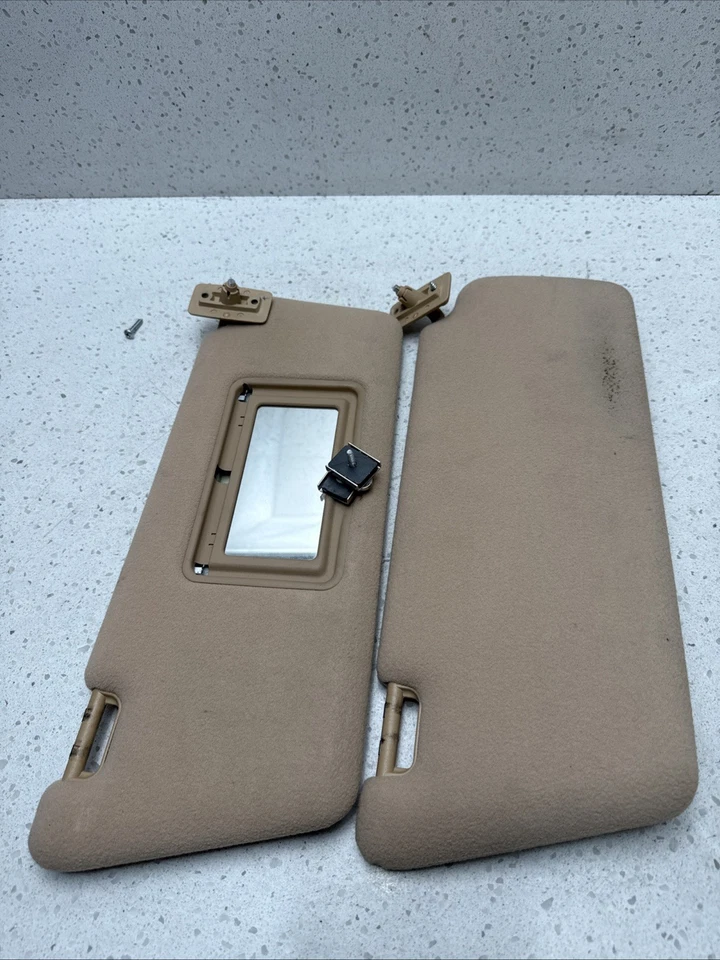 Par de parasol beige para pasajero y conductor Mercedes-Benz E 320 00-06 OEM Foto 3 de 4