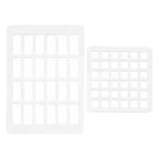 BENECREAT 2pcs Rectangle Swatching Template Stencil, Acrylic Drawing...