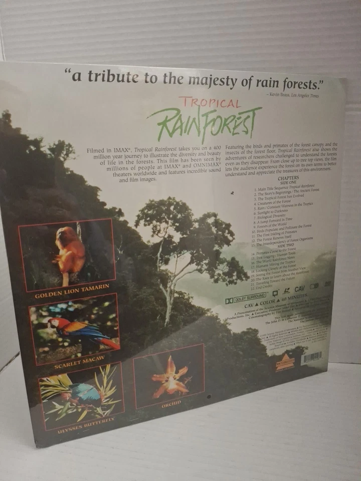 Tropical Rainforest IMAX (LASERDISC 1992 Documentary)NEW/SEALED,gr - Image 3 of 4