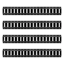 4PC 36" Black Horizontal E-Track Rail for Cargo Trailer Truck Tie Down
