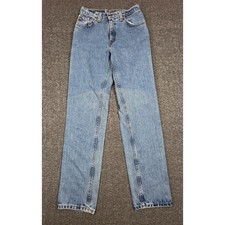 Vintage Levis 505 Regular Fit Straight Leg Jeans Medium Wash Made in USA Size 5