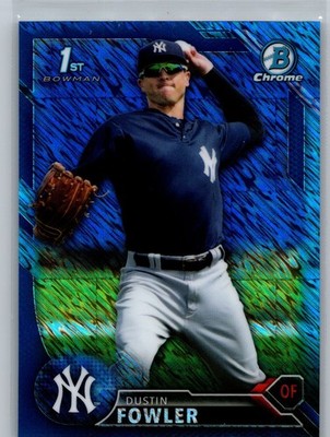 2016 Bowman Chrome #BCP153 Dustin Fowler Prospects Blue Shimmer