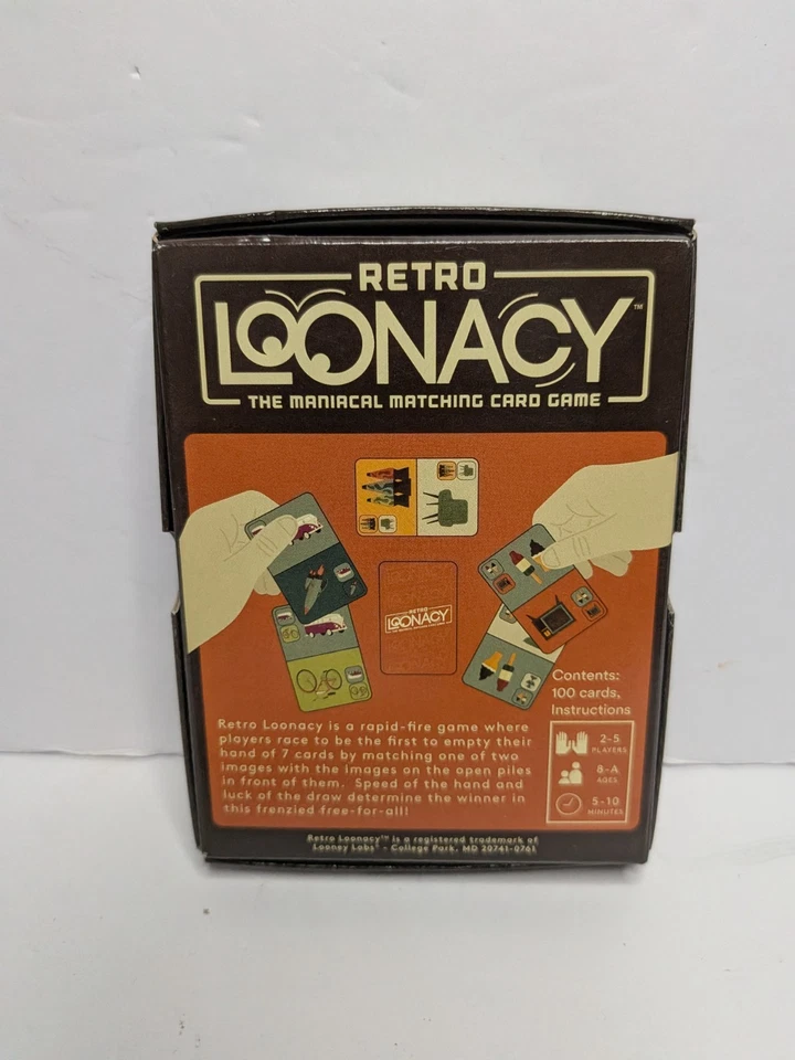 Juego de cartas a juego Retro Loonacy The Maniacal 2015 edades 8+ creadores de FLUXX Foto 2 de 3