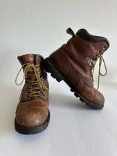 Chippewa Leather Boots Brown Men’s 12 Wide 1000g Thinsulate Waterproof Lace Up 