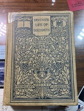 IRVING'S LIFE OF GOLDSMITH MacMillan's Pocket Classics 1908 Very good small hc