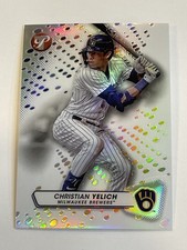2023 Topps Pristine Baseball Refractor #8 - Christian Yelich - Milwaukee Brewers
