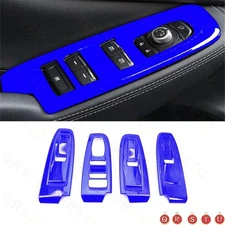 For Subaru Forester 19-24 Bright Blue Inner Glass Window Lifting Lock Panel Trim