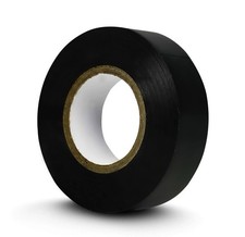 Black Tape Plastic Adhesive 25mm x 20m Pack Of 6