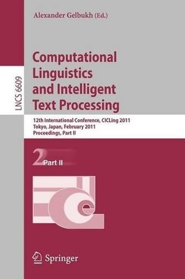 Computational Linguistics and Intelligent Text Processing - 9783642194368
