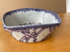 Janice Tchalenko Pottery - JAZZ  - Dartington - BOWL  19cms  (hairline)