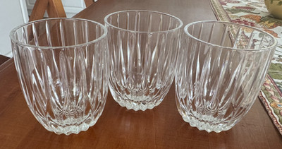 Mikasa Crystal PARK LANE -- Set of 3 Double Old Fashioned 3 7/8''