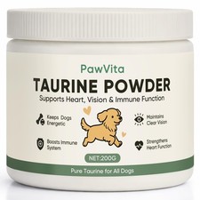 PawVita Pure Taurine Powder, Taurine Supplement for Dogs, Supports Heart  Vi...