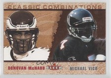 2002 Fleer Tradition Classic Combinations Retail Donovan McNabb Michael Vick 0l1