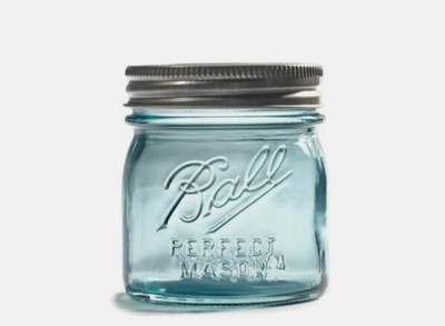 BALL 8 oz aqua BLUE MASON Jar - ''Collector's Edition''  NEW LID