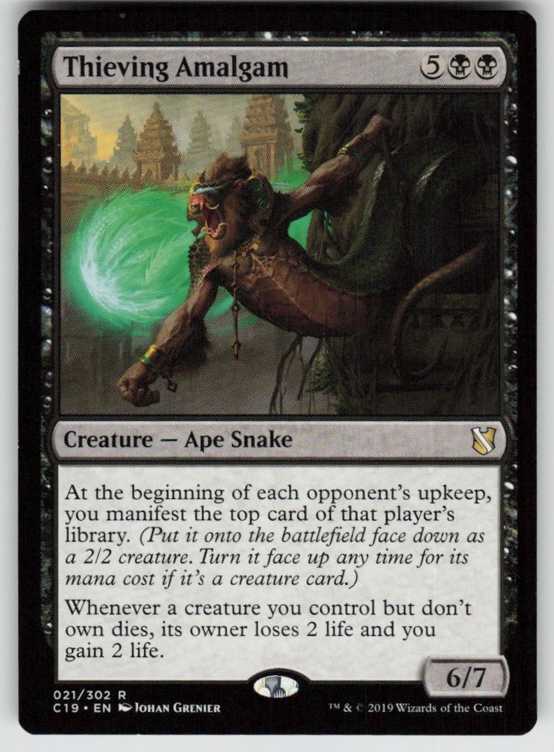 Thieving Amalgam 21 Rare Commander 2019 Magic: The Gathering Near Mint