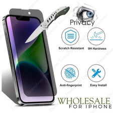Privacy Screen Protector Tempered Glass Lot For iPhone17 16 15 14 13 12 11 XR X
