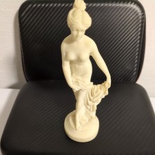  Helen of Troya Aphrodite Alabaster Göttin Venus Grieche Akt  Figur auf Sockel