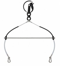 Pole harness crossbar  wire replacement system , protected crossbar and wires.