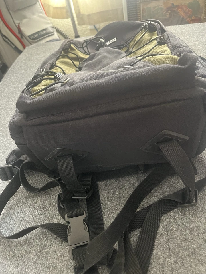 Juego de mochila fotográfica Canon Deluxe bolsa de nailon negra oliva Foto 4 de 4