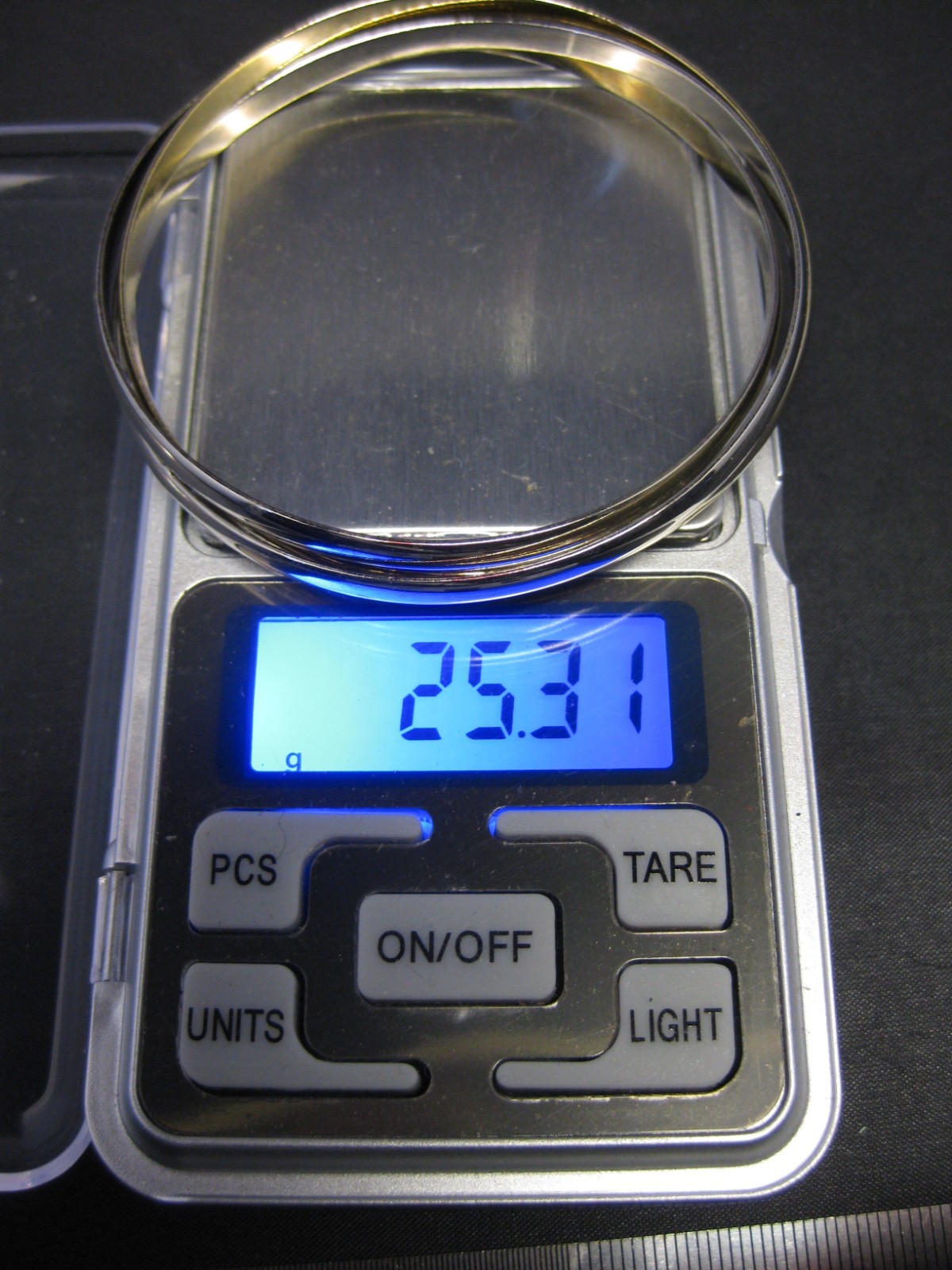 Silver-Tone Three Rings Cuff Bangle Bracelet - image 5