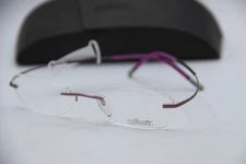 NEW SILHOUETTE SPX 4247 40 6054 PINK GUNMETAL AUTHENTIC FRAMES EYEGLASSES 49-17