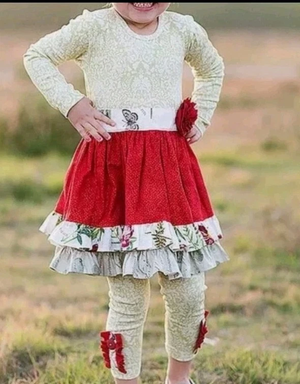 Conjunto de 2 leggings con volantes Giggle Moon bebé niña talla 18M Foto 2 de 2