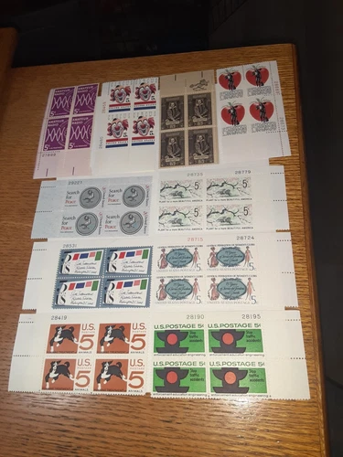 SL 9979/ US Stamps 20 MNHOG plate Blocks us stamps collections lots