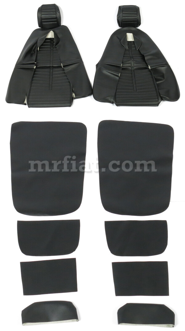 Ferrari Dino 206 246 GT GTS Vinyl Black Seat Covers New