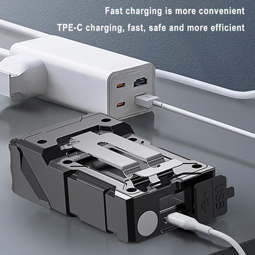 Portable Mini Pocket LED Flashlight Magnetic USB Rechargeable Torch Work Light☃ - Picture 15 of 21