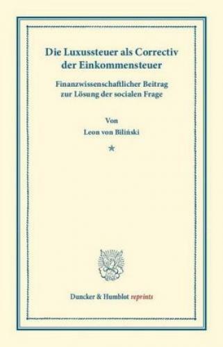 Thumbnail - Die Luxussteuer Als Correctiv Der Einkommensteuer