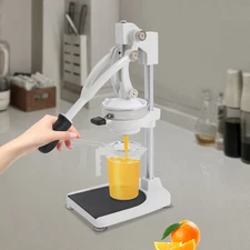 Sturdy Manual Juicer with Double Press Head for Efficient Juice Extraction