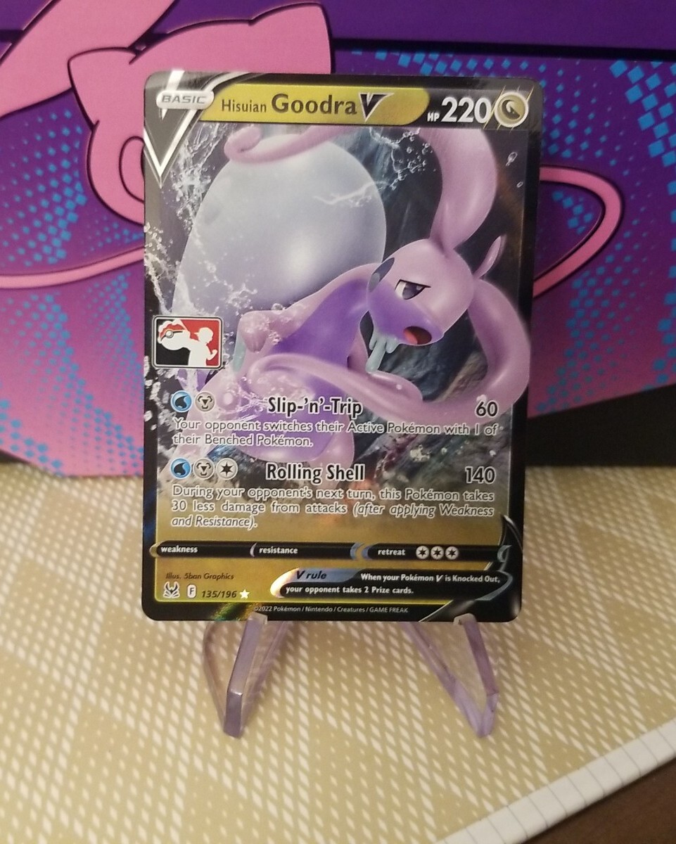 goodra v pokemon card value Amazon.com: Goodra by Hisui VASTRO 136/196 - Holo Rare - LOST ORIGIN