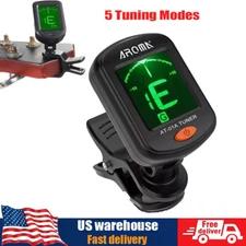 For Electric Acoustic Guitar Bass Ukulele Banjo Violin Chromatic Clip-On Tuner