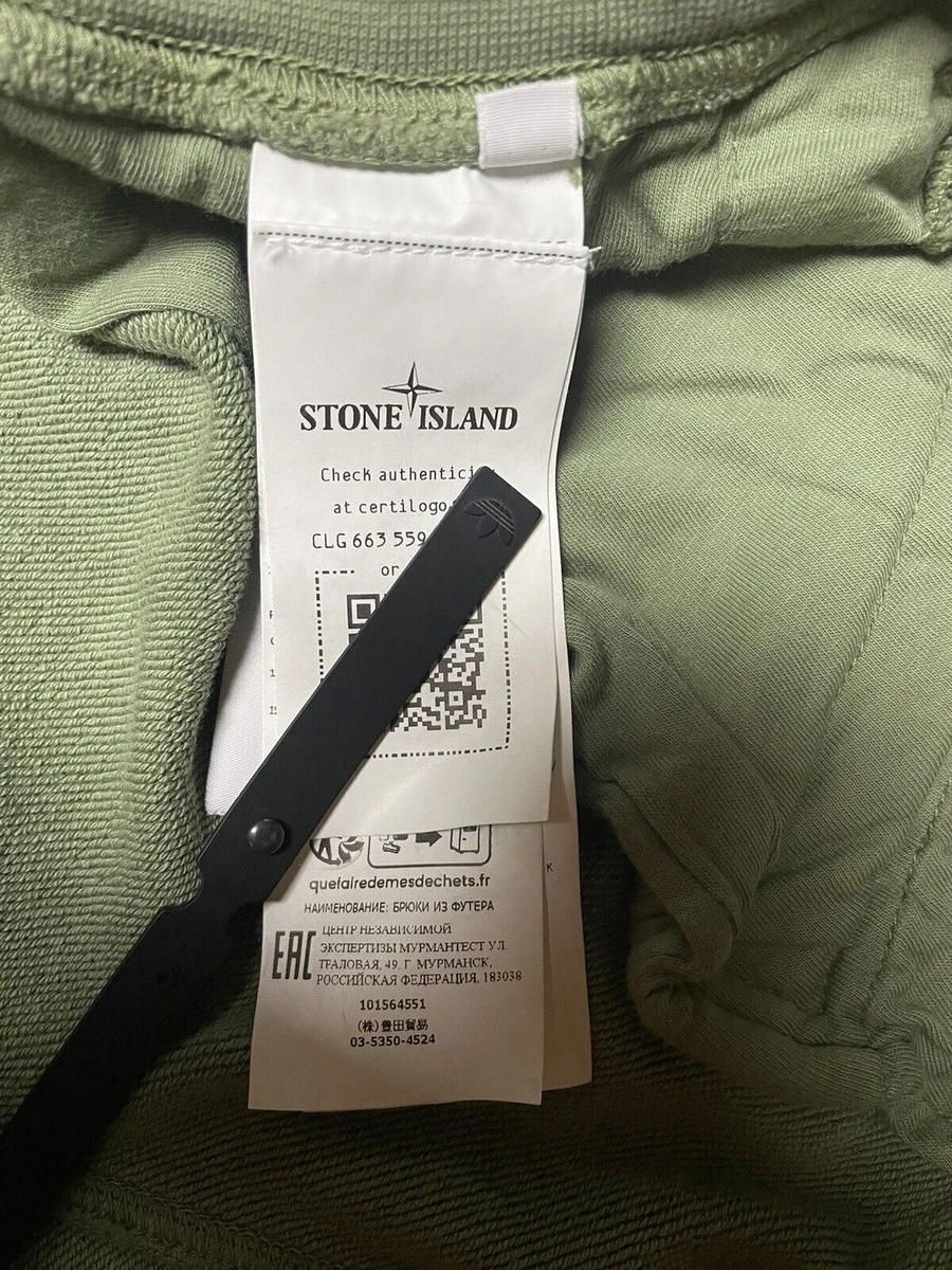 Stone island sweatpants sizing 2025