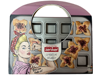 15Er Snack Backblech Eckig Muffin Muffinblech Rosa Creative Studio Zenker 7476