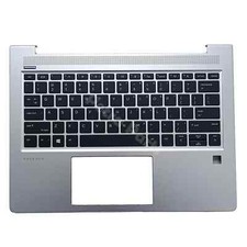 For HP Probook 430 G6 Palmrest Backlit US keyboard Upper Case L44547-001 Silver
