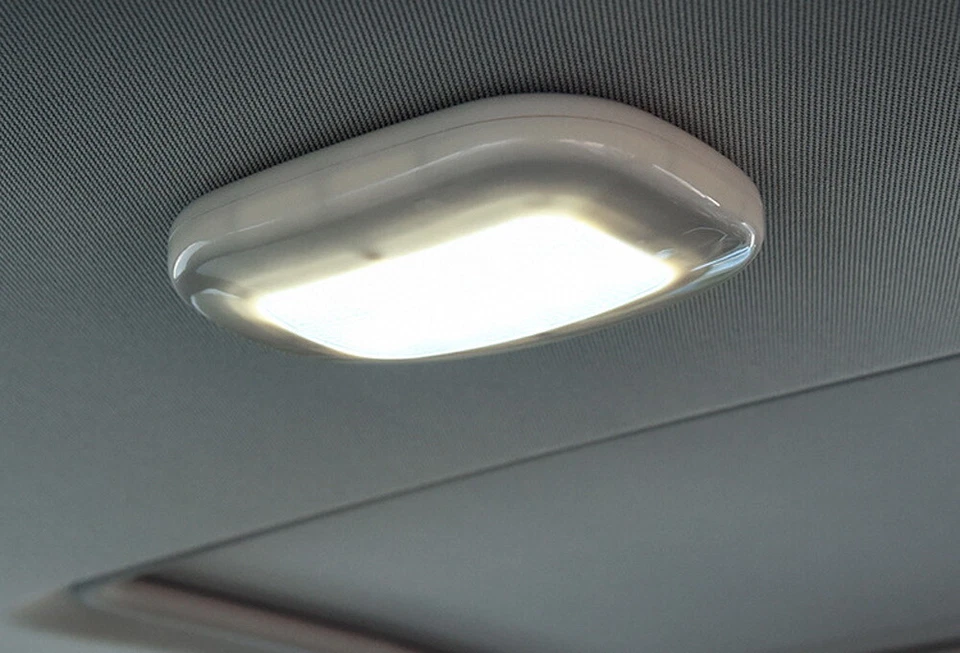 Lámpara de techo blanca portátil USB recargable montaje magnético LED domo para coche RV Foto 4 de 4