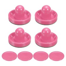 96mm Air Hockey Pushers Pink and Air Hockey Pucks Handles Paddles Replacement...