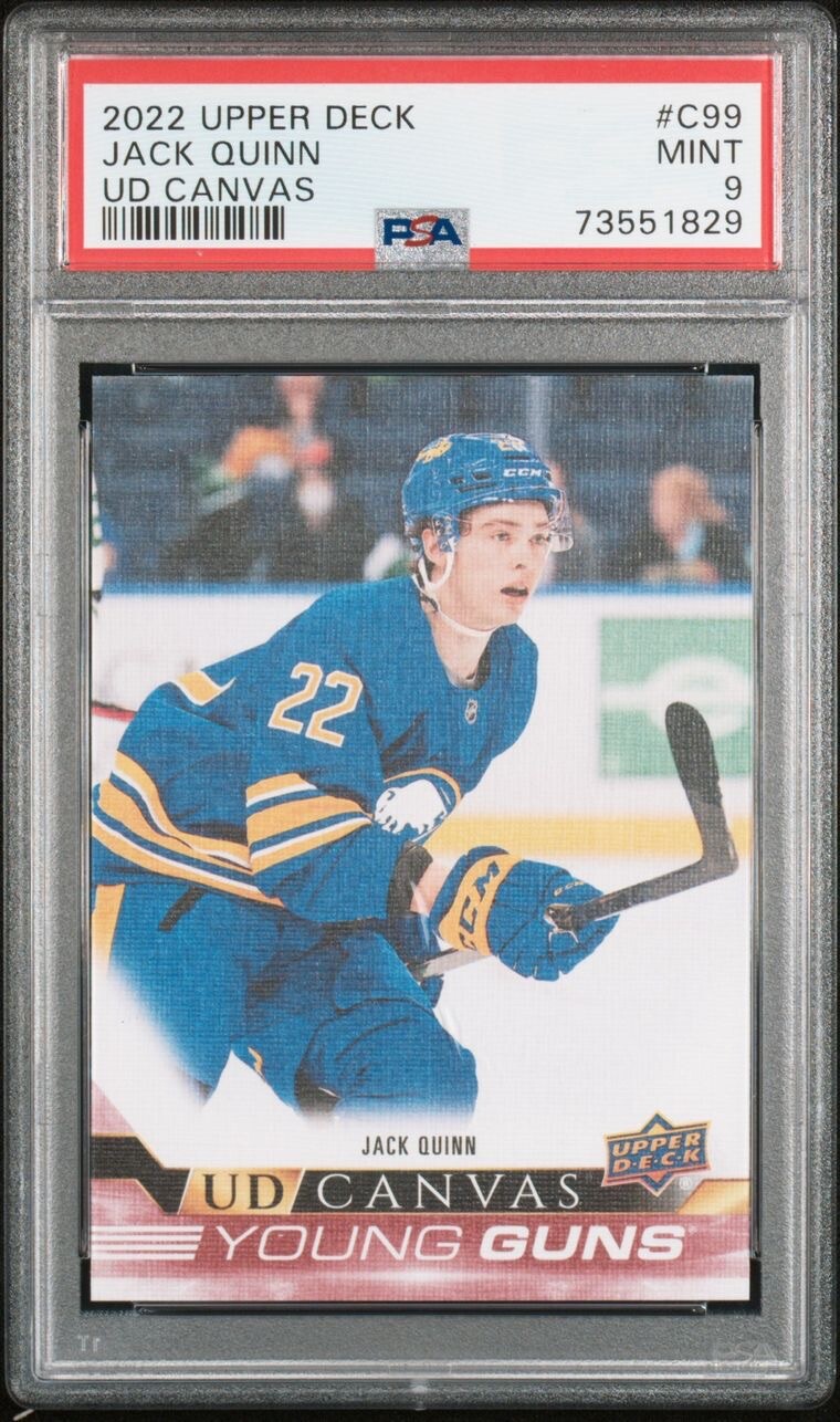 2022-23 Upper Deck Young Guns  Canvas #C99 Jack Quinn PSA 9