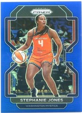 2022 Panini Prizm WNBA STEPHANIE JONES #134 BLUE PRIZM #149/149 MYSTICS