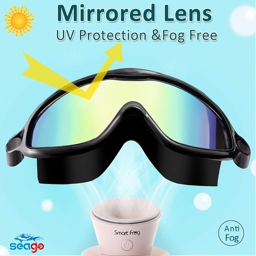 Schwimmbrillen 2er Pack Anti-Beschlag Anti-UV Weitsicht Schwimmbrille für Kinder 3-15 - Bild 3 von 7
