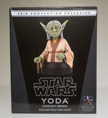 Star Wars Yoda Gentle Giant Concept Series Collectible Mini Bust Limited Edition